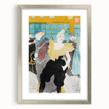 Modern Wall Art: The Clownesse - Vibrant Belle Époque Scene