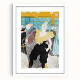 Modern Wall Art: The Clownesse - Vibrant Belle Époque Scene