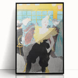 Modern Wall Art: The Clownesse - Vibrant Belle Époque Scene