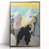Modern Wall Art: The Clownesse - Vibrant Belle Époque Scene