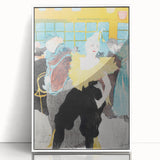 Modern Wall Art: The Clownesse - Vibrant Belle Époque Scene