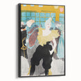 Modern Wall Art: The Clownesse - Vibrant Belle Époque Scene