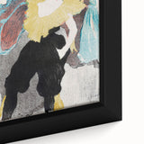 Modern Wall Art: The Clownesse - Vibrant Belle Époque Scene