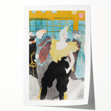 Modern Wall Art: The Clownesse - Vibrant Belle Époque Scene