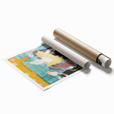 Modern Wall Art: The Clownesse - Vibrant Belle Époque Scene