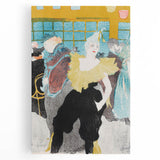 Modern Wall Art: The Clownesse - Vibrant Belle Époque Scene