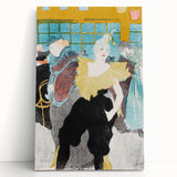 Modern Wall Art: The Clownesse - Vibrant Belle Époque Scene