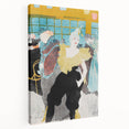 Modern Wall Art: The Clownesse - Vibrant Belle Époque Scene