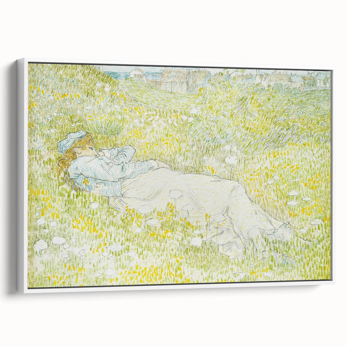 Serene Impressionist Landscape – Toorop’s Peaceful Meadow Scene