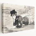 Classic Impressionist Monochrome – Manet’s Beach Portrait
