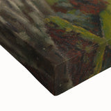 Modern Wall Art: Artist's Garden Scene with Lush Greenery and Flowers