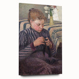 Impressionist Portrait - Pissarro’s ‘Woman Mending’ Wall Decor