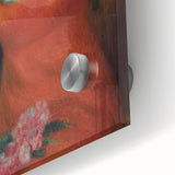 Modern Wall Art: Girl in Red Dress - Timeless Elegance