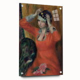 Modern Wall Art: Girl in Red Dress - Timeless Elegance