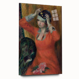 Modern Wall Art: Girl in Red Dress - Timeless Elegance