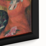 Modern Wall Art: Girl in Red Dress - Timeless Elegance