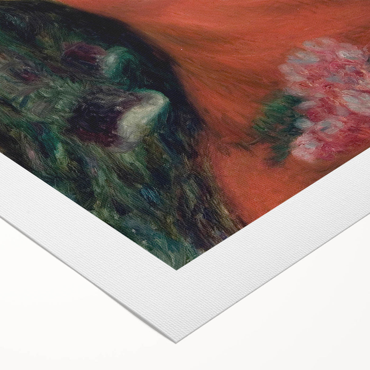 Modern Wall Art: Girl in Red Dress - Timeless Elegance