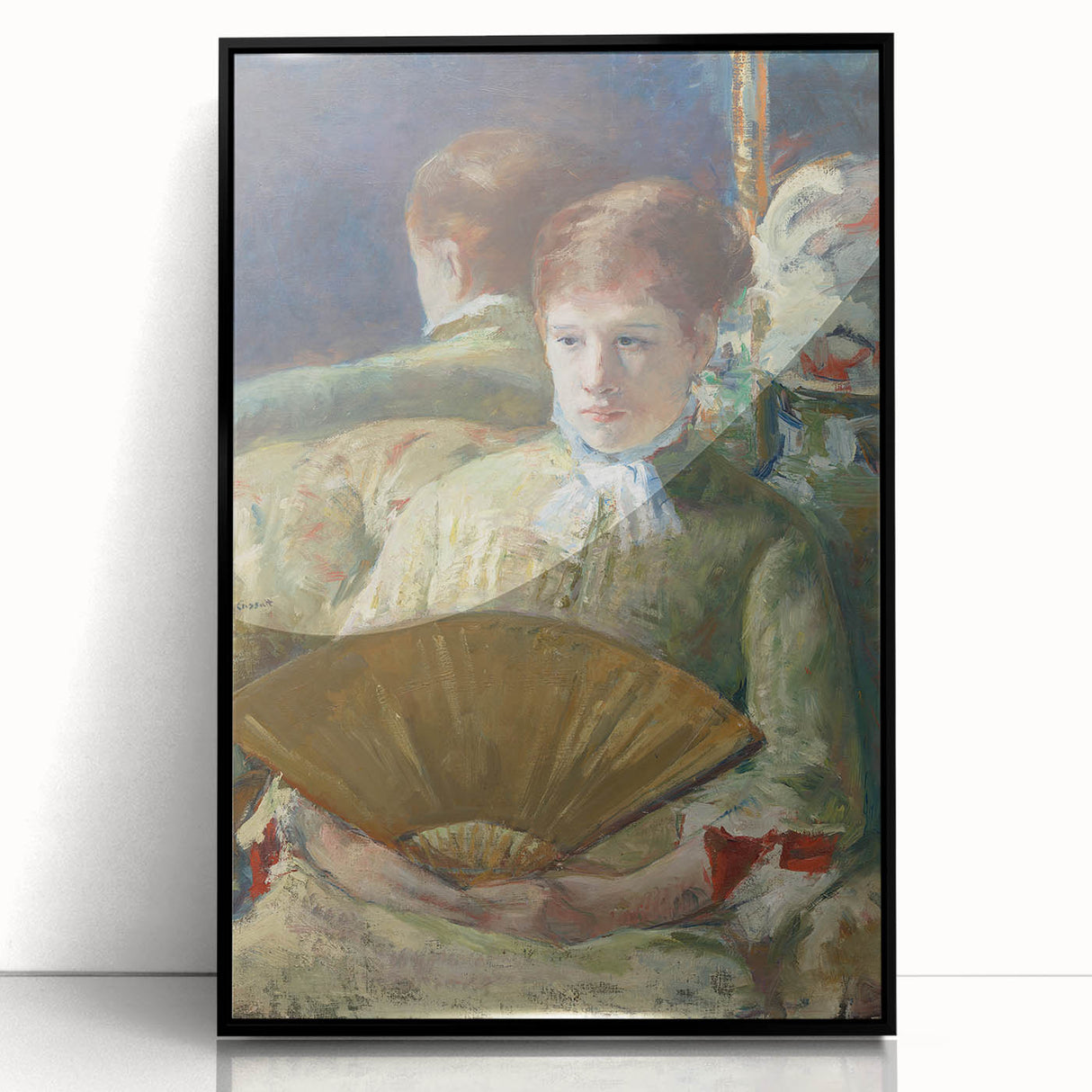 Impressionist Portrait - Cassatt’s ‘Woman with a Fan’ Wall Art