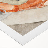 Modern Wall Art: Trapeze Performers in Red with Abstract Elegance