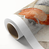 Modern Wall Art: Trapeze Performers in Red with Abstract Elegance