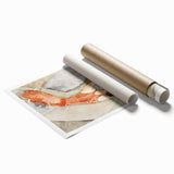 Modern Wall Art: Trapeze Performers in Red with Abstract Elegance