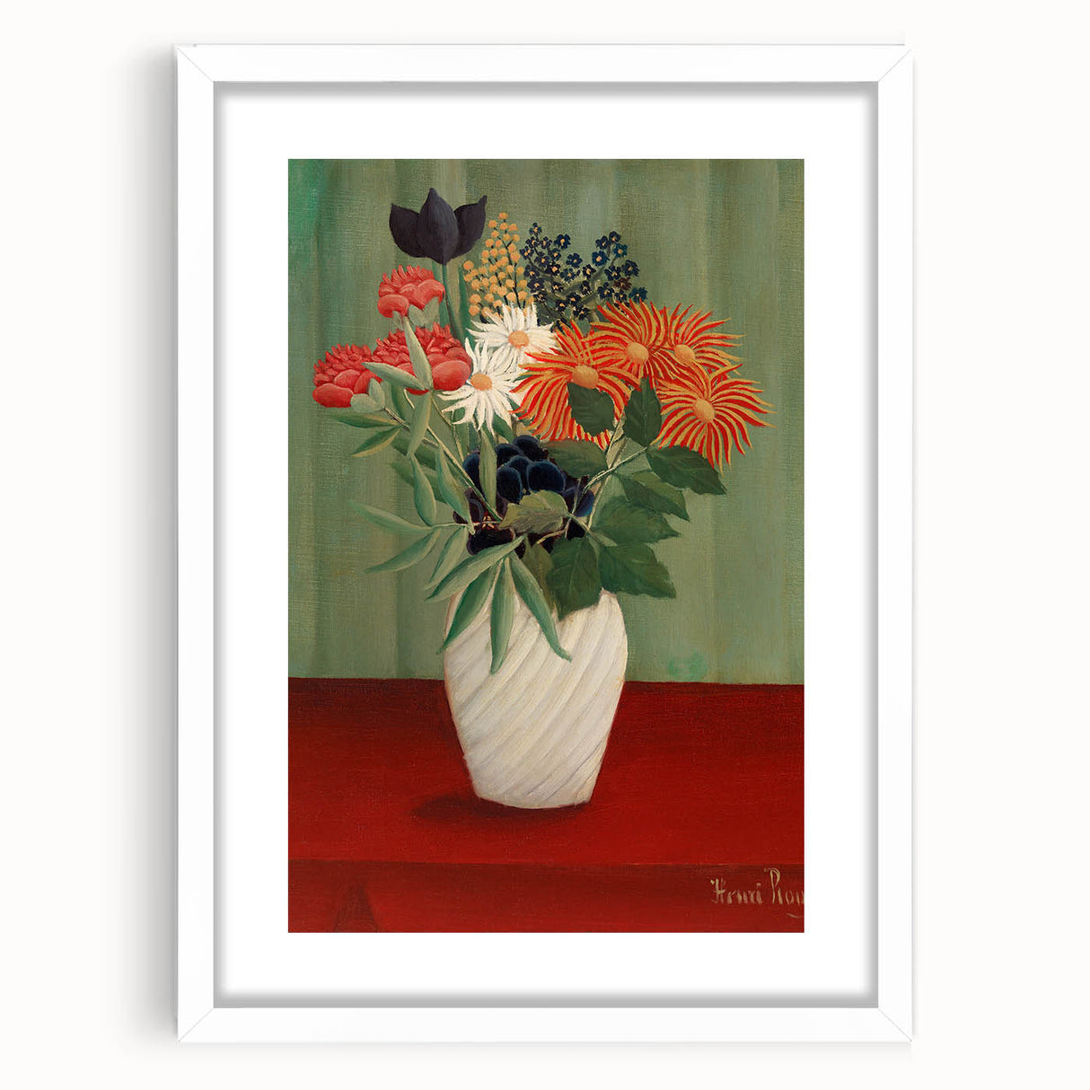 Modern Wall Art: Bouquet of Flowers - Vibrant Still Life
