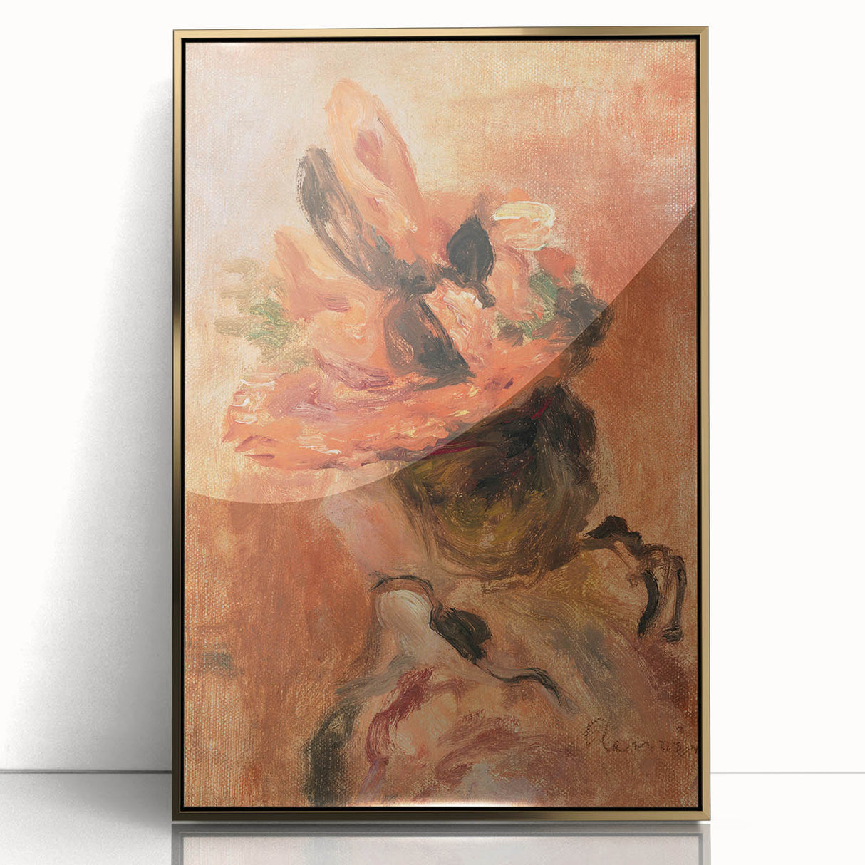 Impressionist Portrait - Renoir’s ‘Woman’s Head with Red Hat’ Art