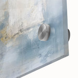 Acrylic Bedroom Wall Art – Textured Beige & Blue Canvas Print