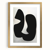 Modern Dining Room Wall Art - Black & White Abstract Canvas Décor