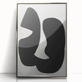 Modern Dining Room Wall Art - Black & White Abstract Canvas Décor