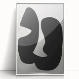 Modern Dining Room Wall Art - Black & White Abstract Canvas Décor