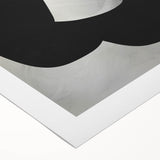 Modern Dining Room Wall Art - Black & White Abstract Canvas Décor