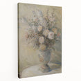 Elegant Floral Living Room Wall Art – Beige & Pastel Canvas