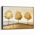 Framed abstract landscape wall art on a black canvas, showcasing vibrant colors and textured details, perfect for modern home decor. Side view highlights the sleek frame design, adding elegance to any room.