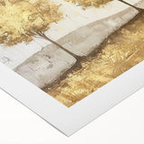 Abstract landscape wall art on rolled canvas, showcasing vibrant colors and textured brush strokes, perfect for modern home decor. Packaged securely in a cardboard tube for easy transport.