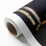 Baroque Art Print - Classic Interior Scene with Red and Gray Tones