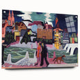 Expressionist Art: View of Basel and the Rhine by Kirchner Print