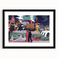 Expressionist Art: View of Basel and the Rhine by Kirchner Print