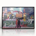 Expressionist Art: View of Basel and the Rhine by Kirchner Print