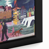 Expressionist Art: View of Basel and the Rhine by Kirchner Print