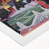 Expressionist Art: View of Basel and the Rhine by Kirchner Print