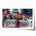 Expressionist Art: View of Basel and the Rhine by Kirchner Print