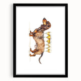 Extra large abstract art print featuring vibrant, textured colors on a framed canvas, ideal for living room decor.