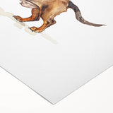 Art deco poster featuring a stylized cocktail glass in vibrant neon colors on rolled canvas.