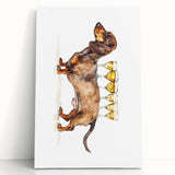 Large black and white stretched canvas featuring a minimalist coffee cup design, ideal for kitchen wall art.