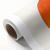 Art Deco style poster of colorful fruits on a rolled canvas, suitable for nursery wall art or dining room decor.