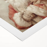 Festive Canvas Art - Santa with Gift Sack Christmas Wall Decoration