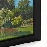 Impressionist Garden Scene - Monet's Lady in the Garden, Framed Print