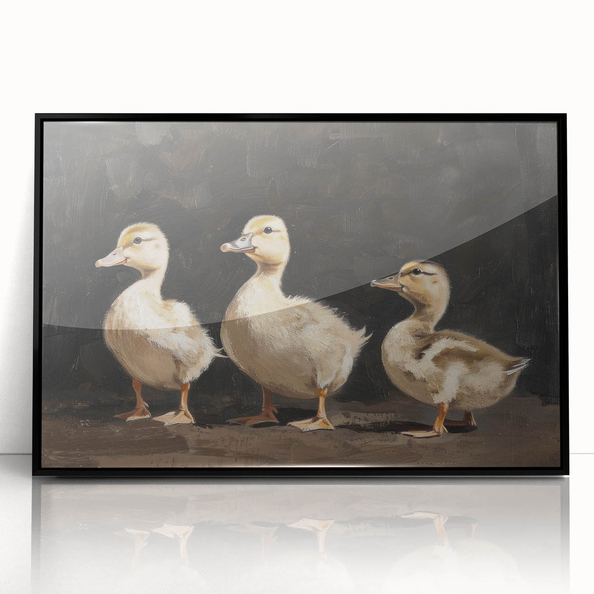 Nursery Wall Art - Charming Ducklings Painting for Kids