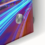 Close-up view of a stunning acrylic glass landscape bridge design showcasing vibrant colors and intricate details, perfect for modern decor. The artwork emphasizes depth and texture, making it an eye-catching addition to any home or office.